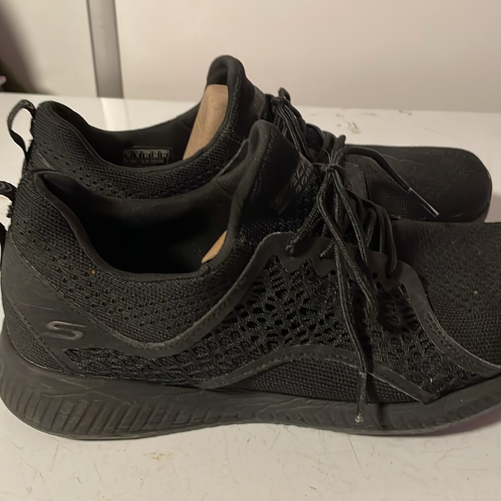 Lightweight Running/Tennis Shoes Non Slip Gym Workout Shoes Black/Grey - Picture 5 of 8